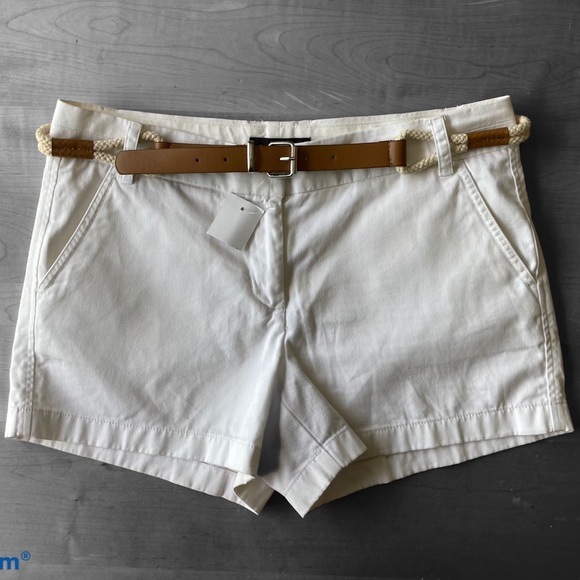 J Crew Chino White Shorts | Size 8